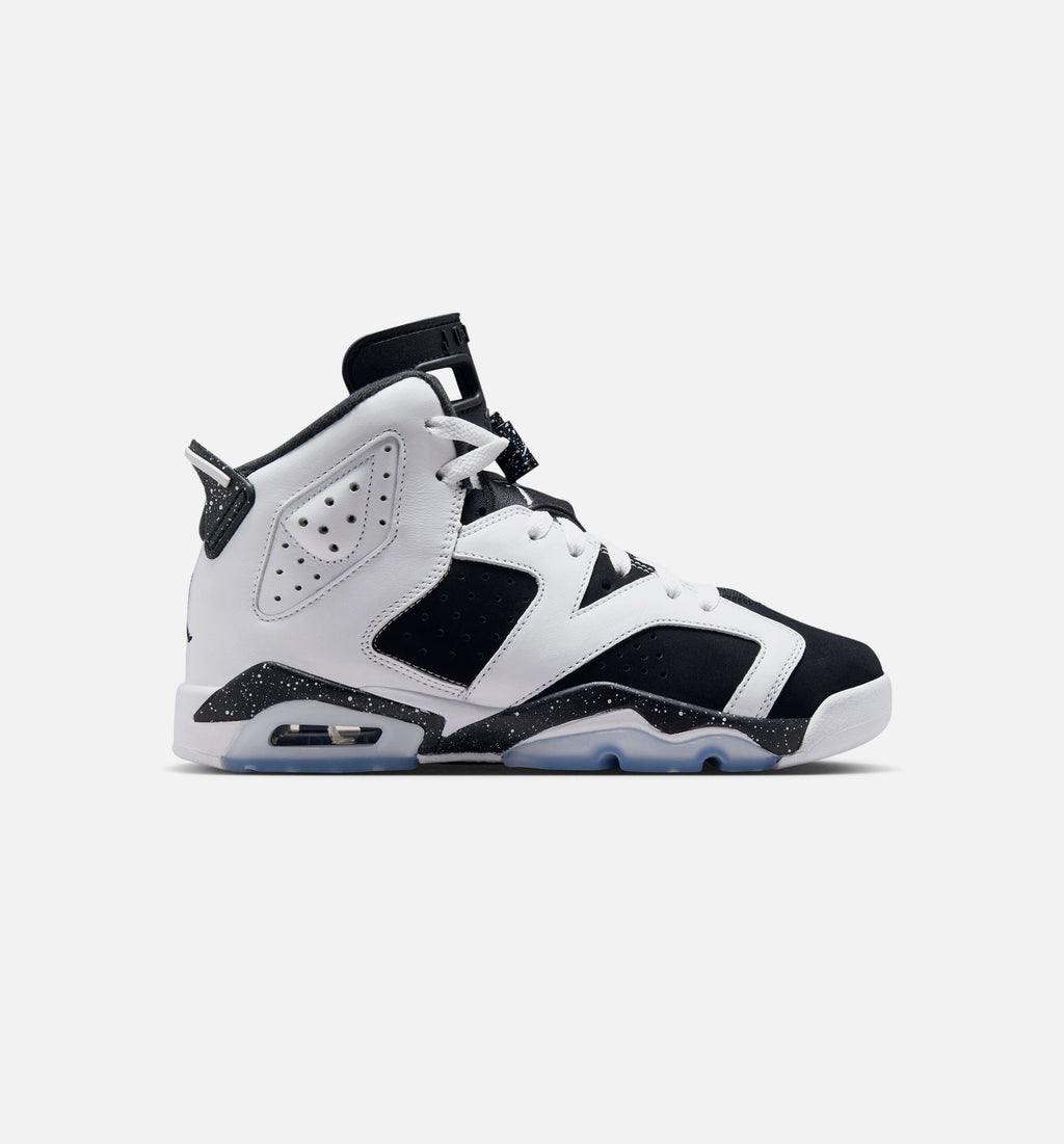 Air Jordan 6 Retro Black & White Grade School Lifestyle Shoe