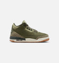 Air Jordan 3 Retro Medium Olive Grade School Lifestyle Shoe