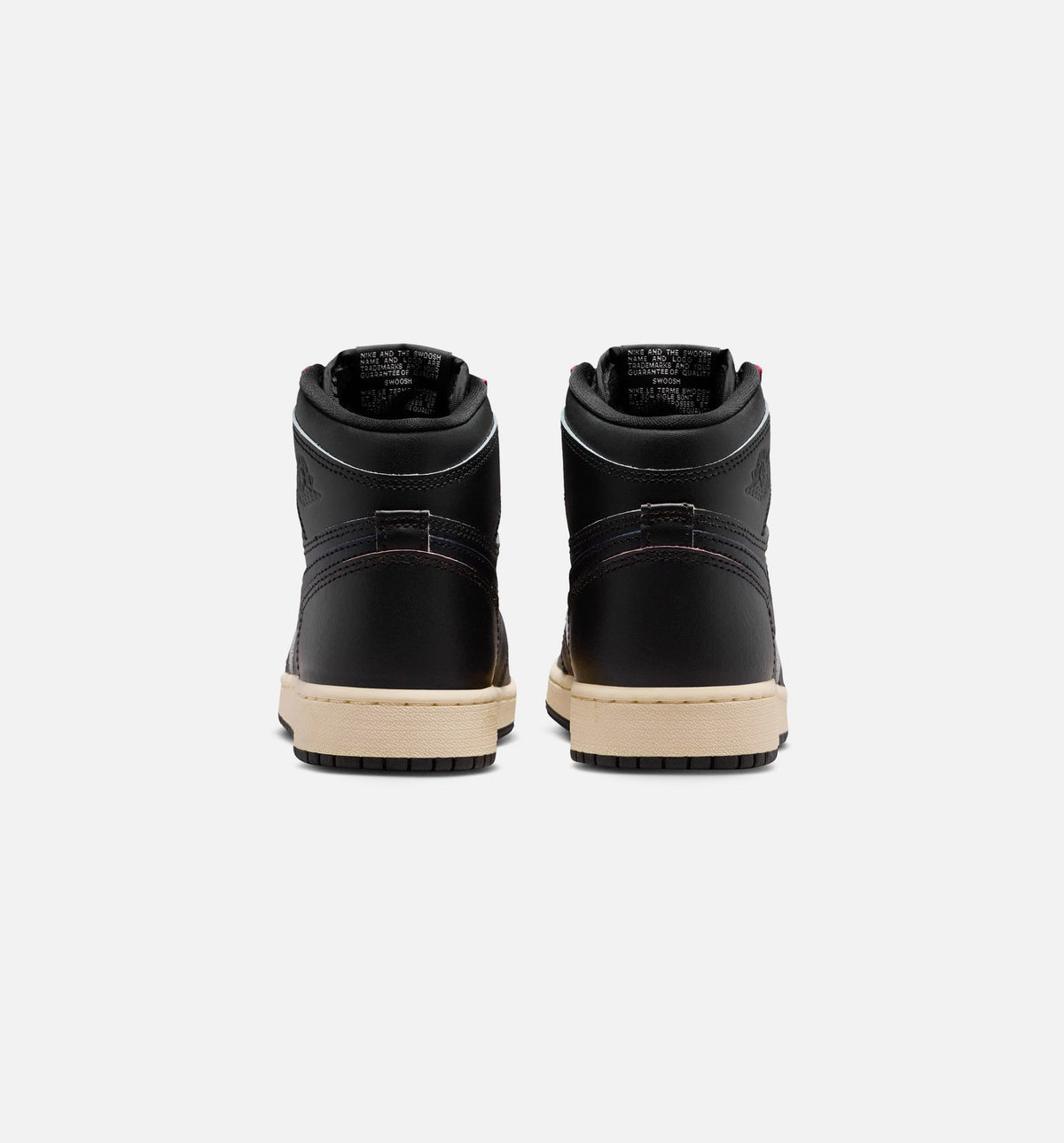 Air Jordan 1 Retro High OG Grade School Lifestyle Shoe - Black & Muslin