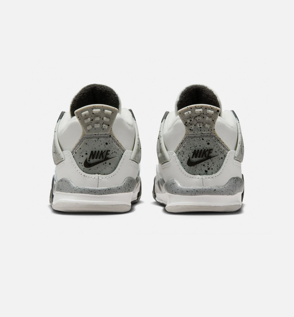 Air Jordan 4 Retro White Cement Infant & Toddler Lifestyle Shoe