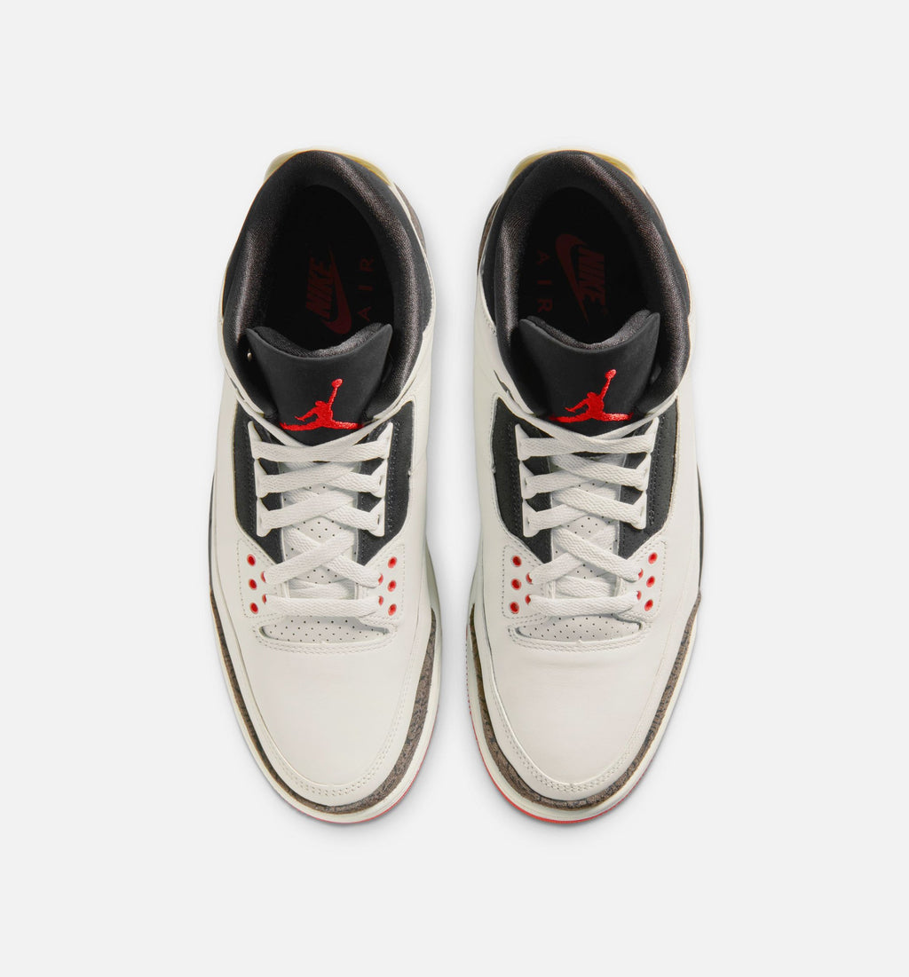 Air Jordan 3 Retro Sail & University Red Men's Lifestyle Shoe