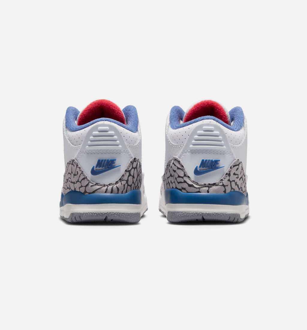 Air Jordan 3 Retro OG True Blue Infant & Toddler Lifestyle Shoe