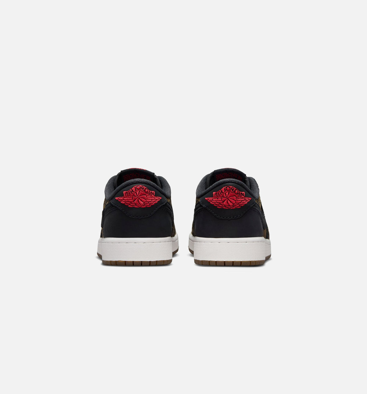 Air Jordan 1 Retro Low OG Laser Grade School Lifestyle Shoe - Black & Varsity Red