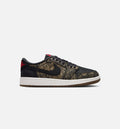 Air Jordan 1 Retro Low OG Laser Grade School Lifestyle Shoe - Black & Varsity Red