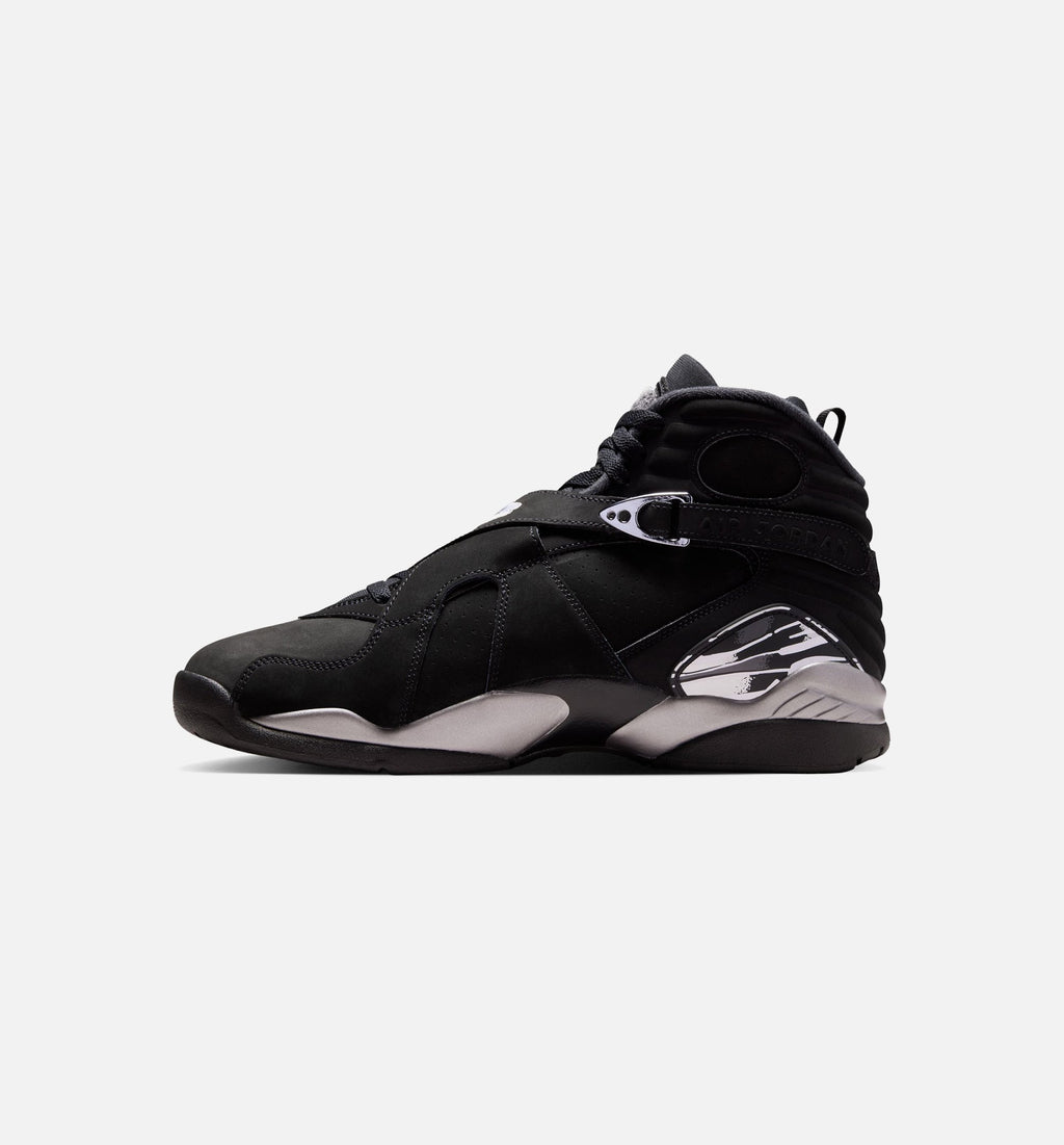 Air Jordan 8 Retro Chrome Black & Light Graphite Men's Lifestyle Shoe