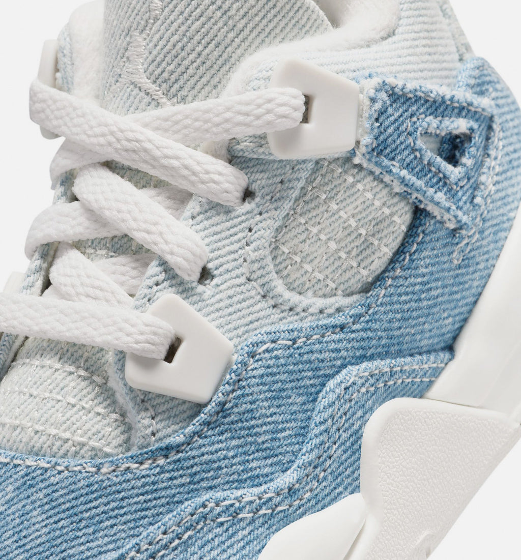 Air Jordan 4 Retro Worn Blue Infant & Toddler Lifestyle Shoe